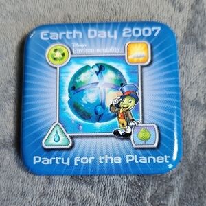 Disney Earth Day 2007 Party for the Planet Button
